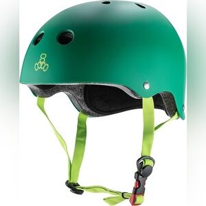 Triple Eight Green Multi-Sport Safety Helmet - Unisex XS/S